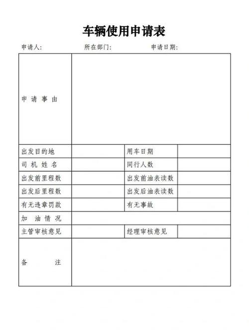 车牌转让申请表格